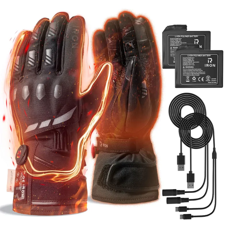 Rideiron heated motorcycle gloves for winter riding