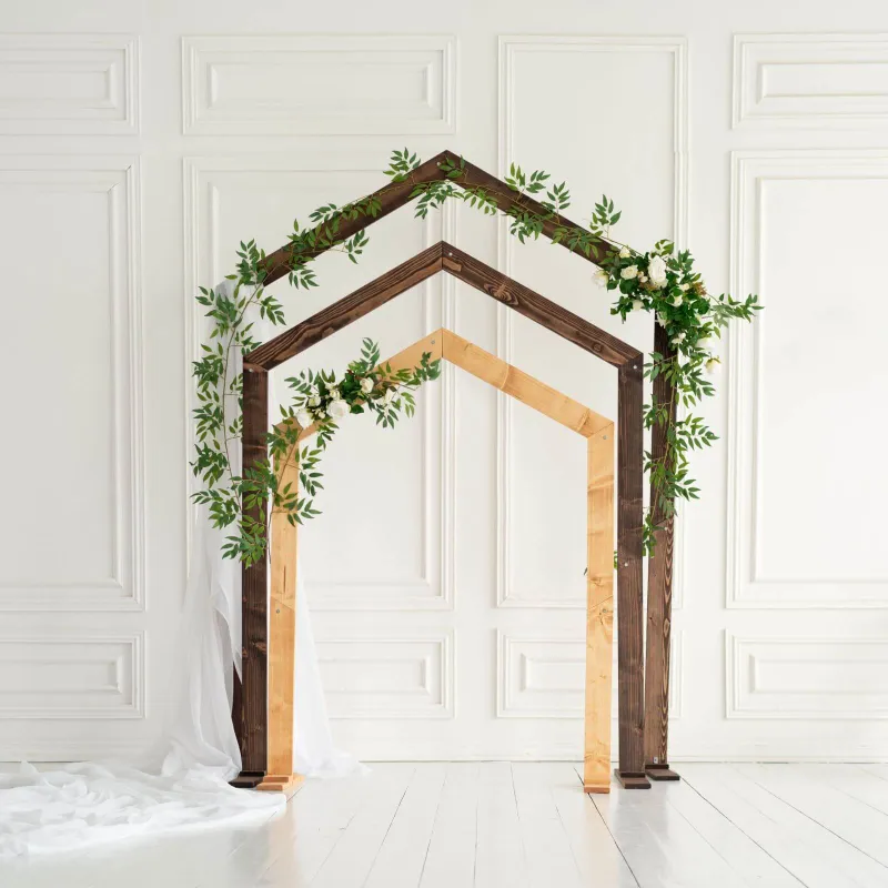 Enjoy The Wood arch with wood play arch