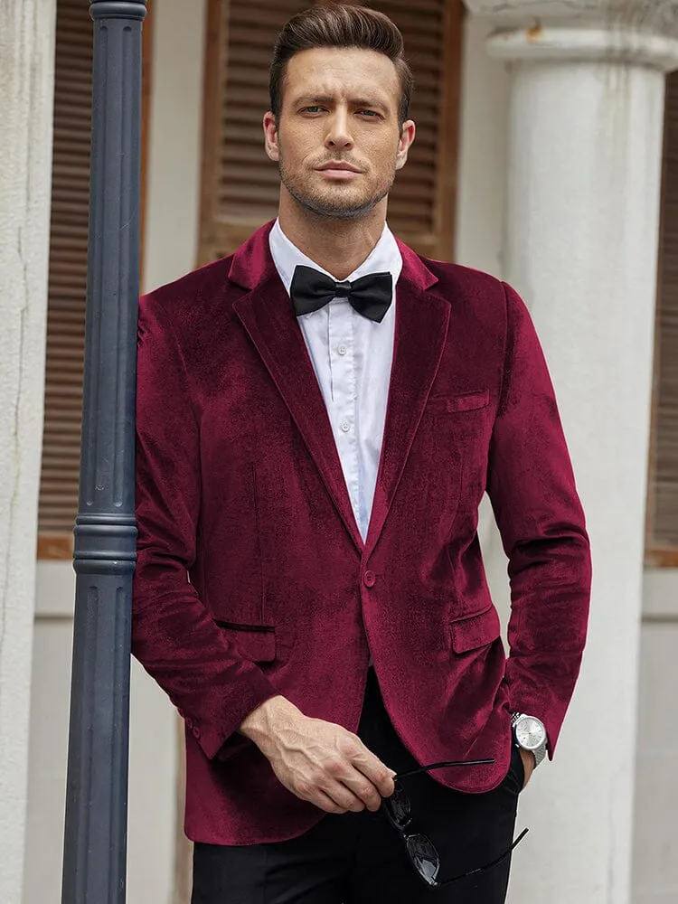 COOFANDY velvet coat