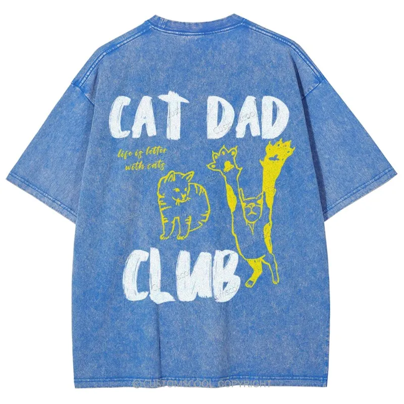 Customscool cat dad shirts