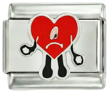 Charms Bad Bunny character charm inspired by the Latin music artist