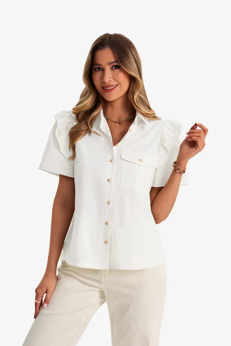 CICYBELL white baby doll top