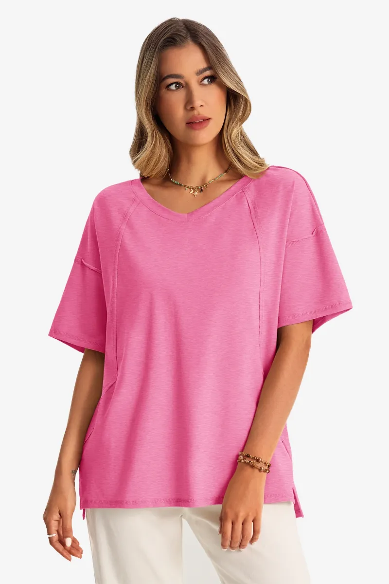 CICYBELL pink oversized shirt