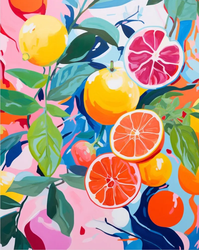 Maikoo Art fruit paint painting kit