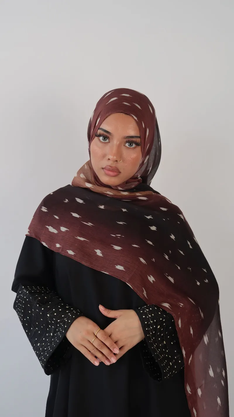 Chowdhury Dress fawn print hijab