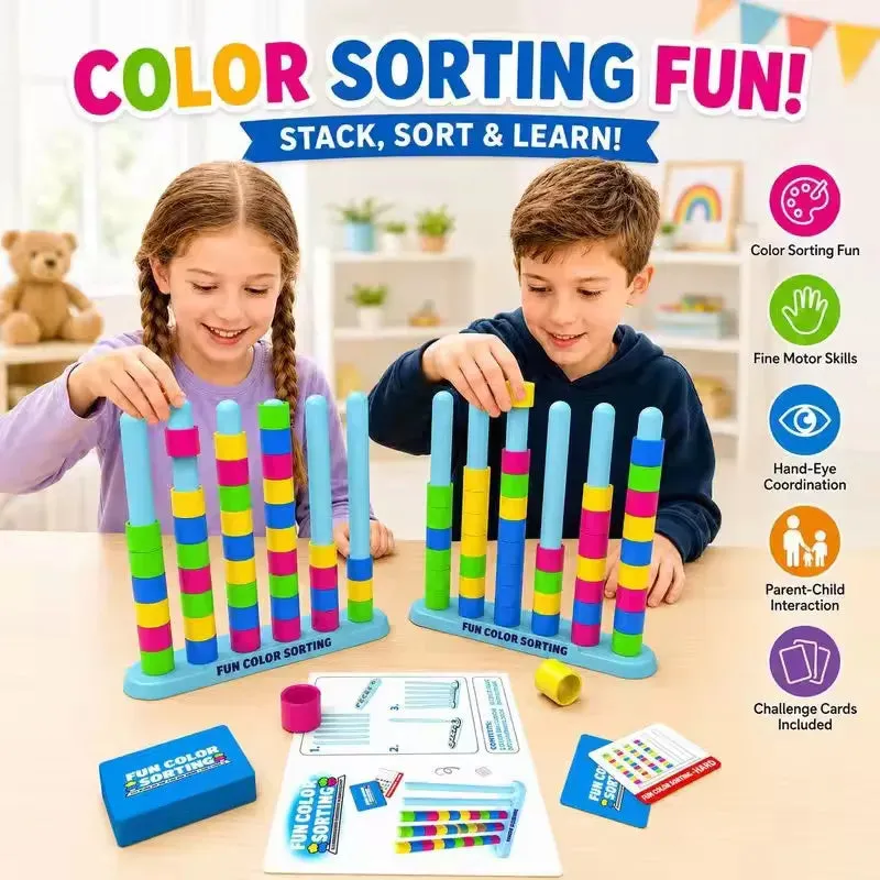 Kicklo color stack game