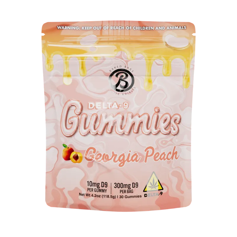 Baked Bags peach gummies gummies product photo