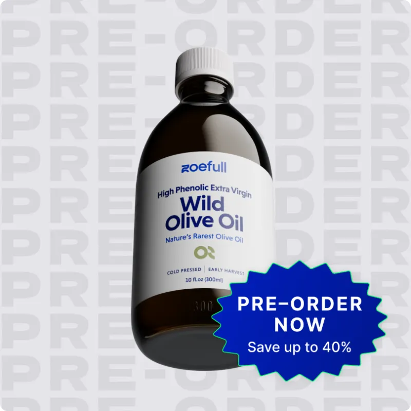 Wild olive oil bottle for cooking and dressing