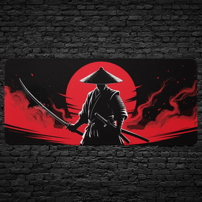 CruArt samurai mouse pad with warrior theme