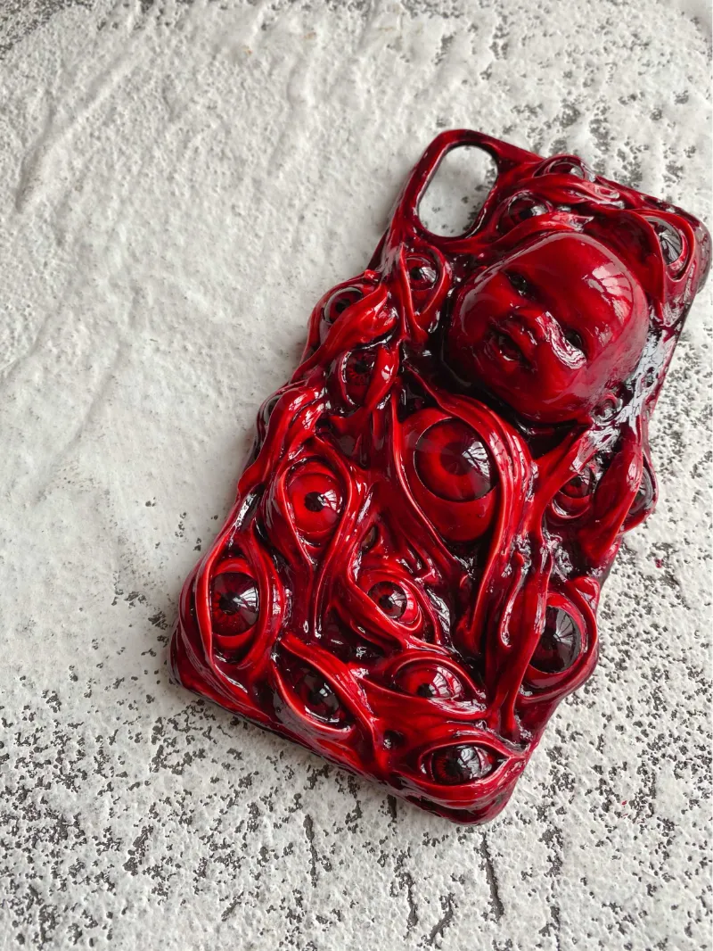 Techypop red iPhone cases in vibrant red finish