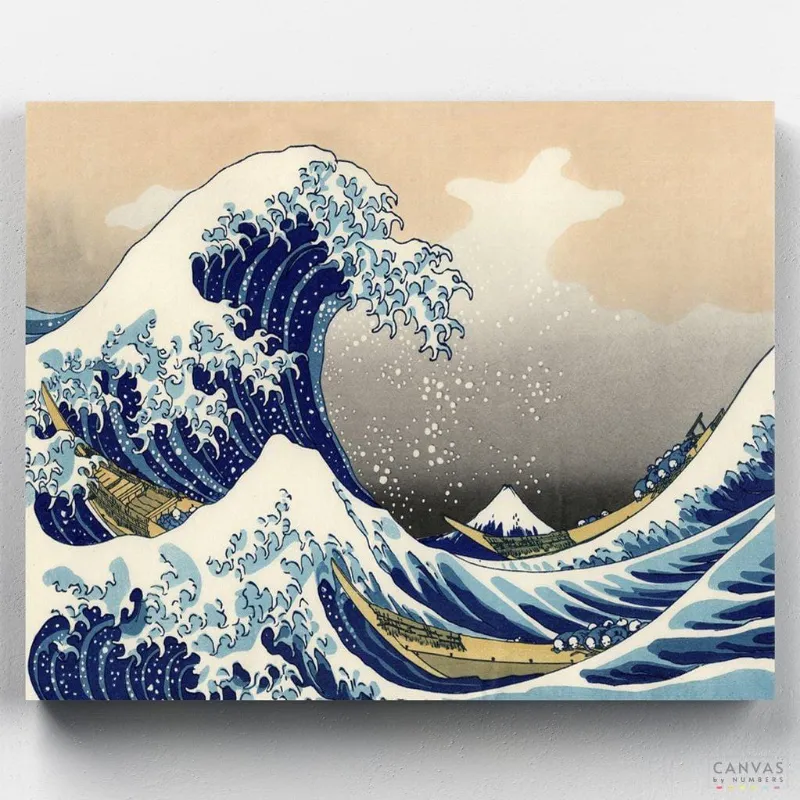 Canvas by Numbers wave painting Paint by Numbers kit