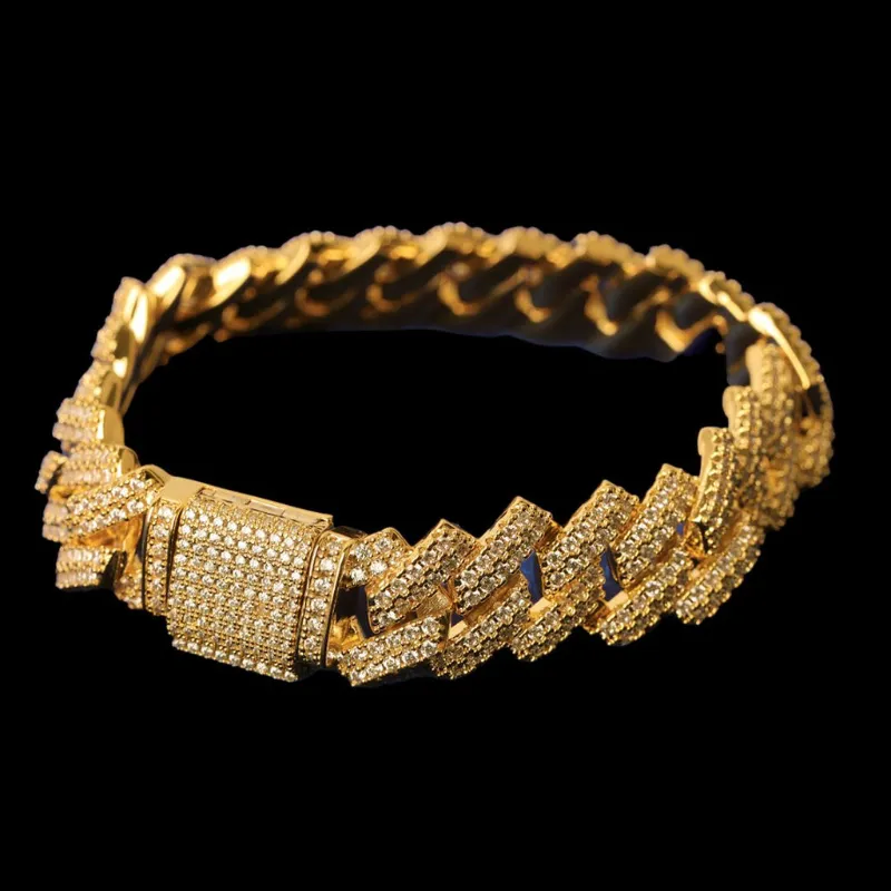 Icey Pyramid iced out bracelet