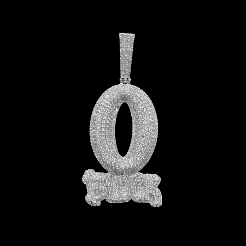 Icey Pyramid oblock chain necklace