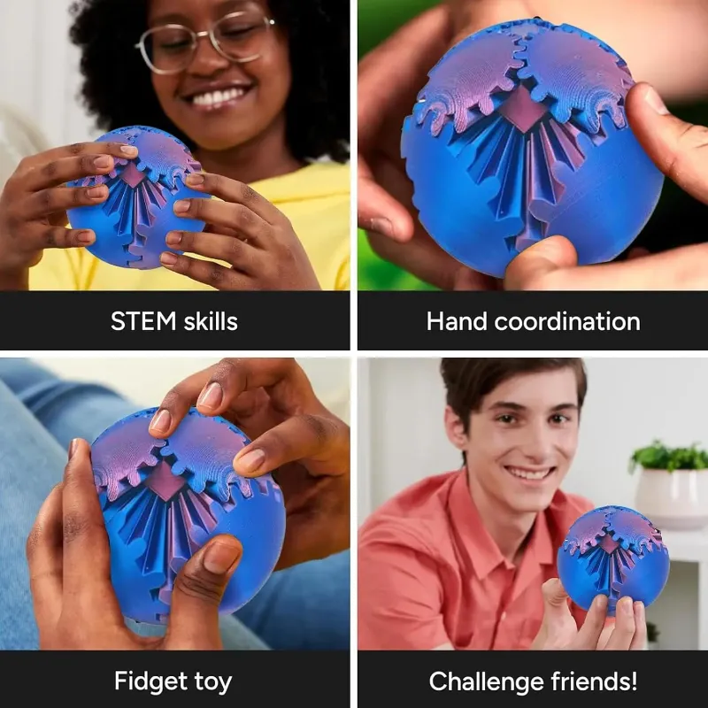 Kicklo 3d printed gear ball