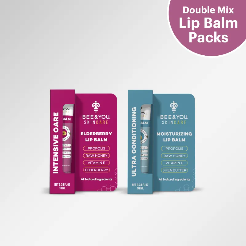 Bee & You lip balm pack with natural ingredients