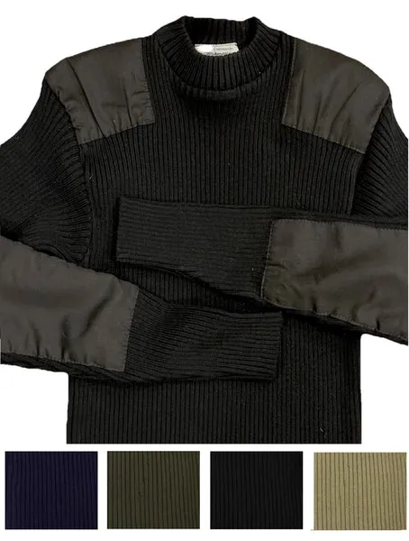 Commando sweater in dark wool knit