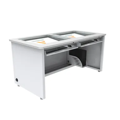VersaTables hidden monitor desk