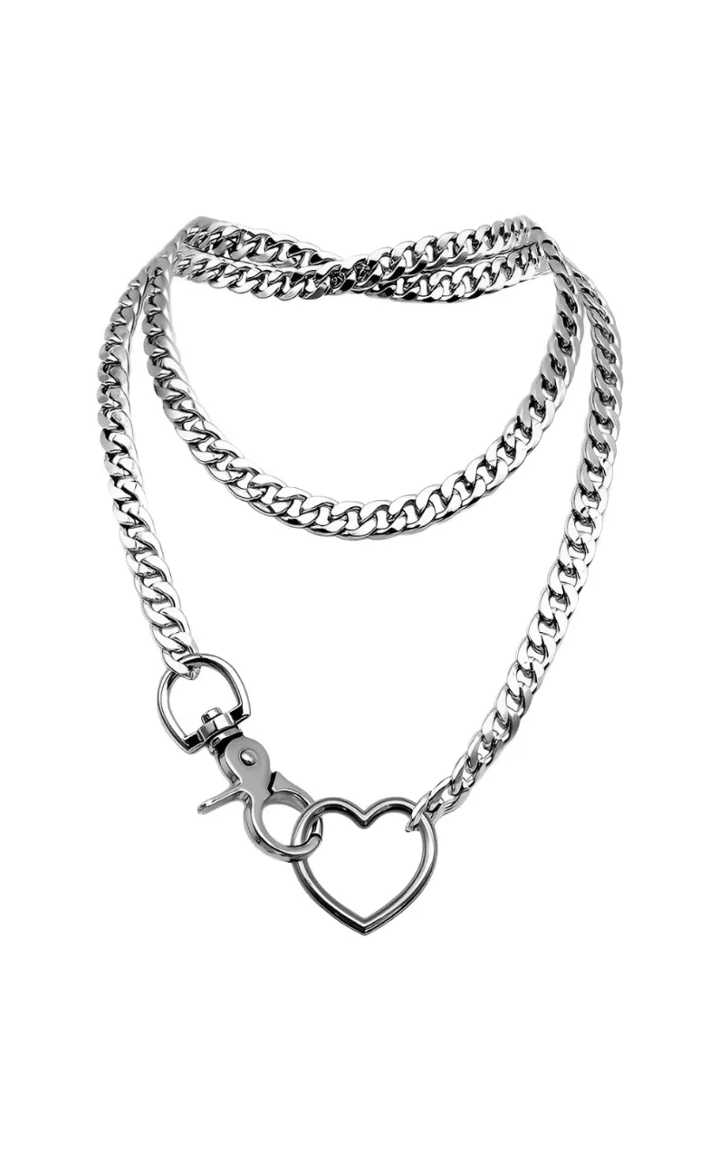 LoveChains heart loop choker