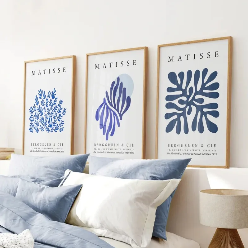 Wall Art Set blue matisse