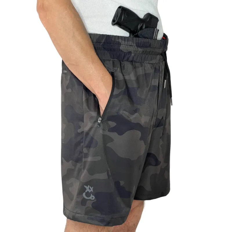 Relaxxd Fit Tactical camo fitness shorts