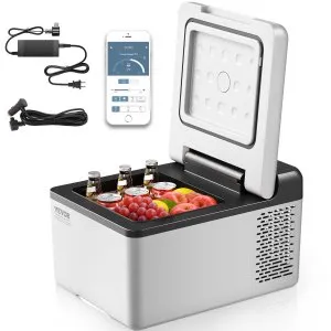 VEVOR mini fridge compact refrigerator