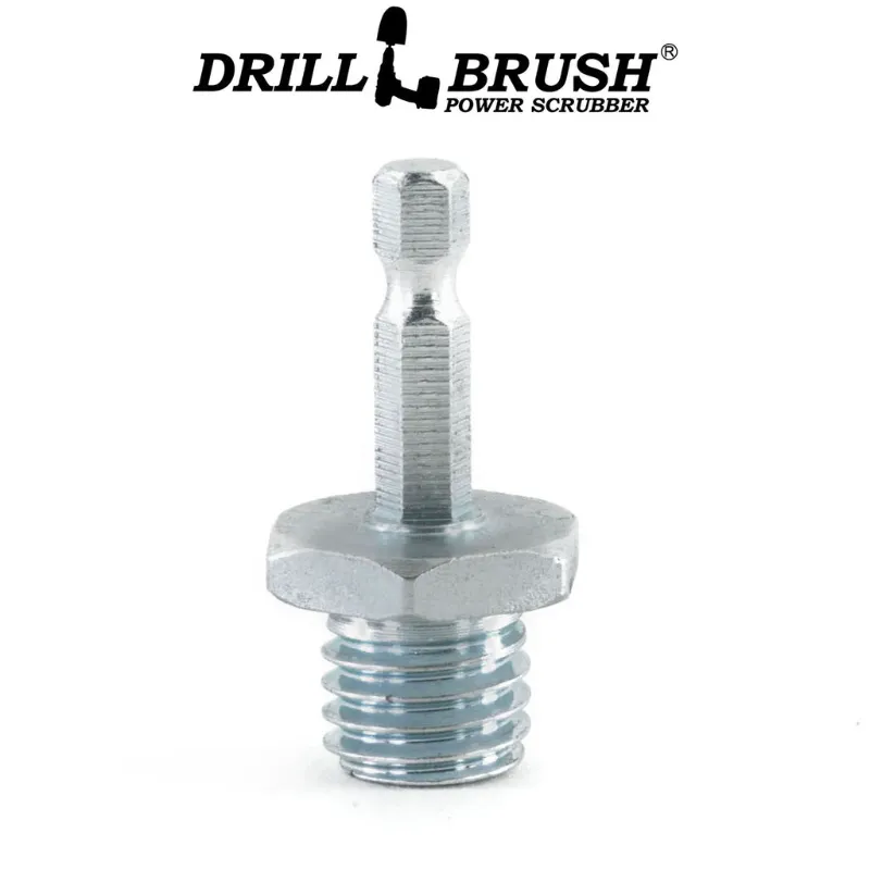 Drillbrush drill adapter for connecting brush attachments
