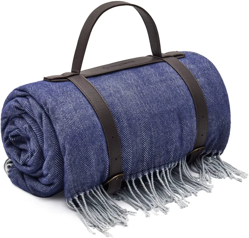 KingCamp picnic blanket spread open on grass outdoors