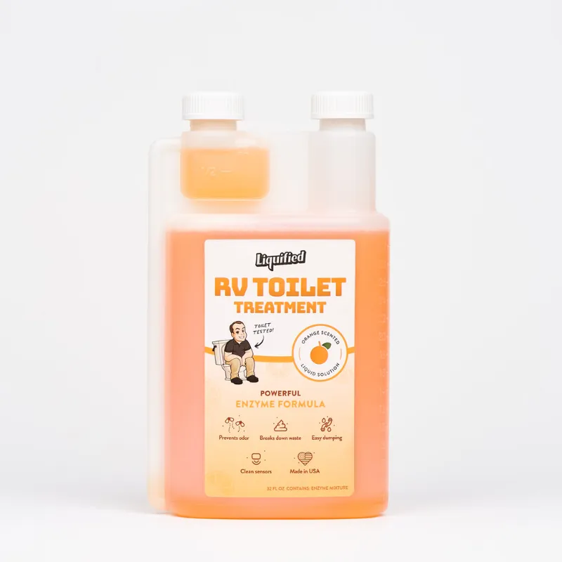 Liquified RV liquified Toilet Treatment for waste breakdown
