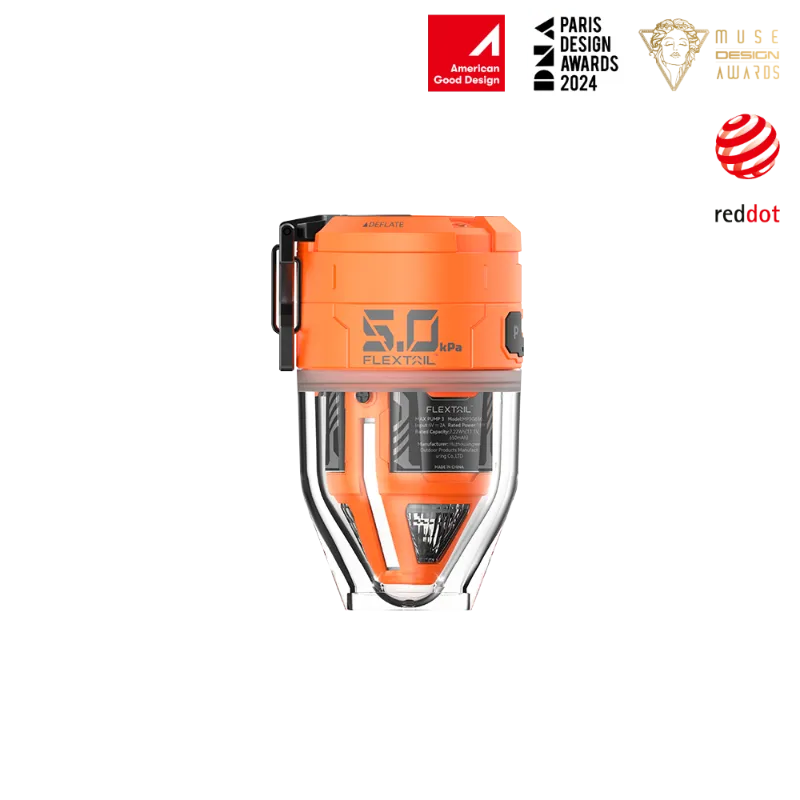 Flextail air pump for quick inflation