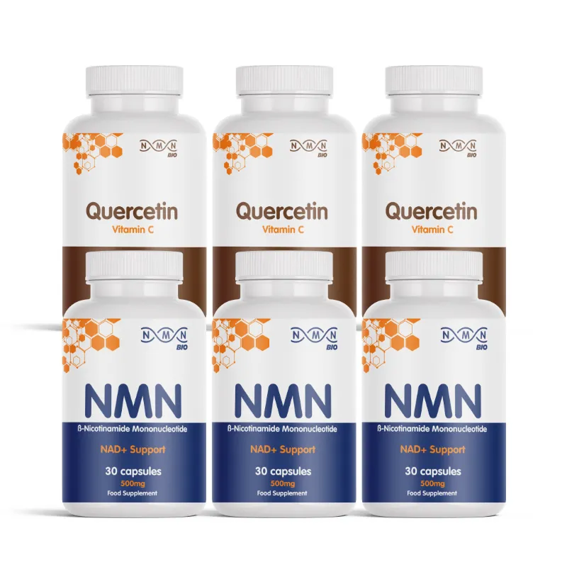 NMNBIO Endurance Bundle NMN + Quercetin and Vitamin C supplement bundle