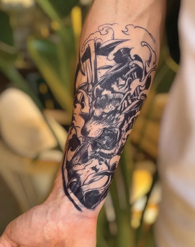 EasyTatt easy tiger temporary tattoo