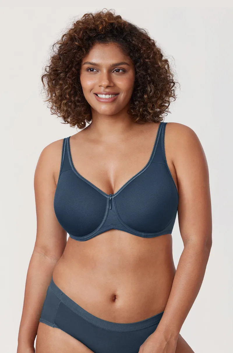 Essenther spacer bra with breathable foam cups