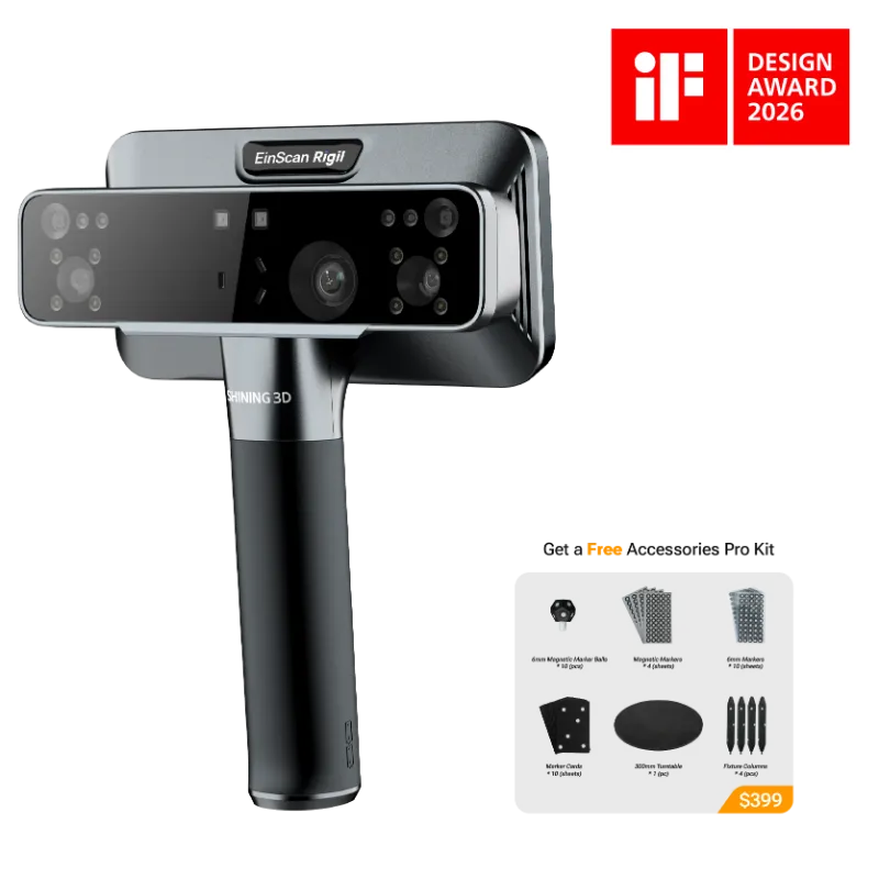 EINSTAR US afinia einscan rigil tri-mode laser 3d scanner
