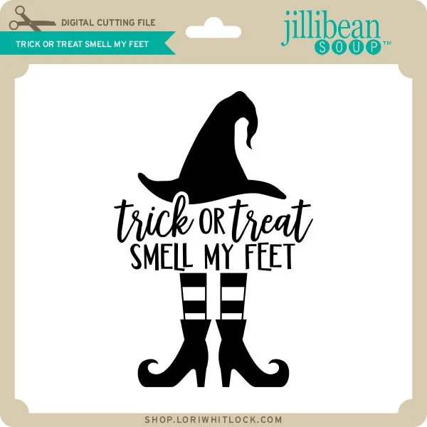 Lori Whitlock trick or treat smell my feet paper craft design