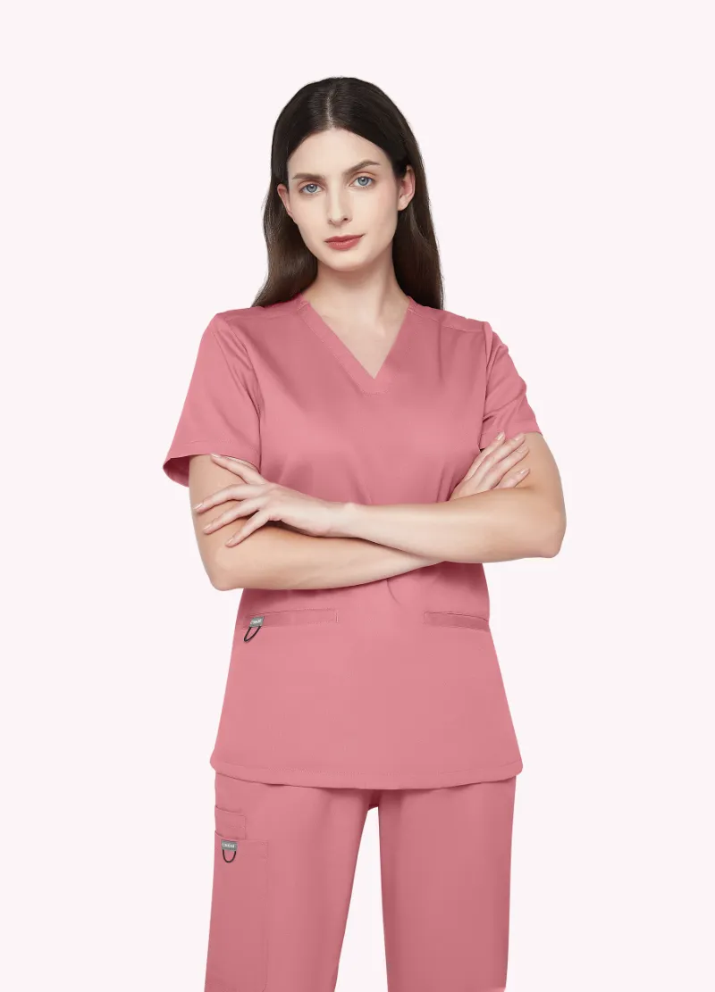 COMENII fuchsia scrubs scrubs