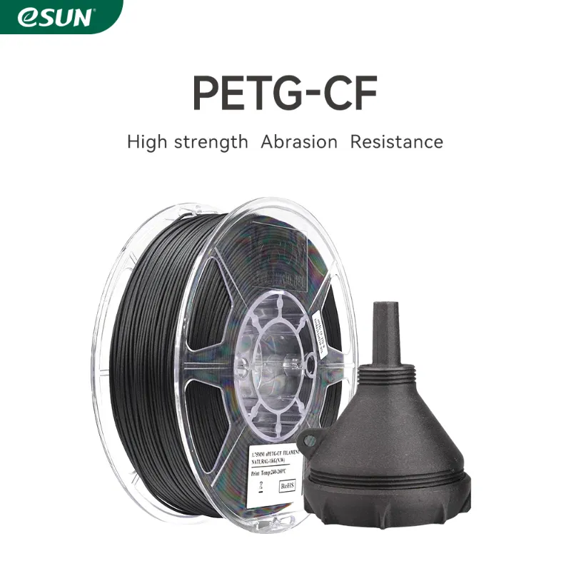 eSUN PETG CF carbon fiber 3D printer filament spool