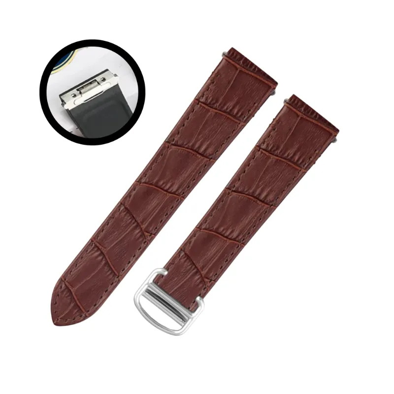 Helvetus cartier santos leather watch strap
