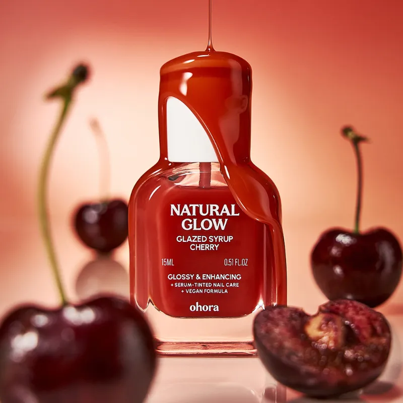 Ohora cherry red nail paint polish