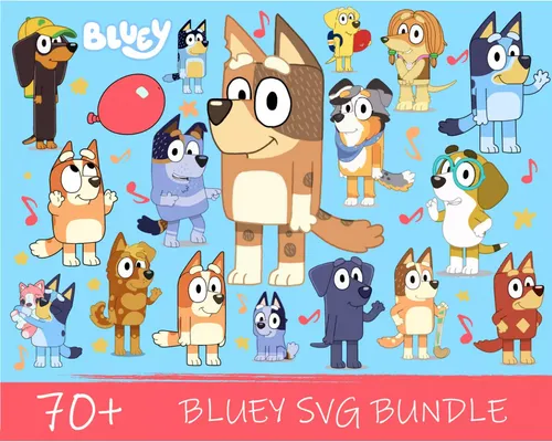 Crafty SVG bluey svg digital file