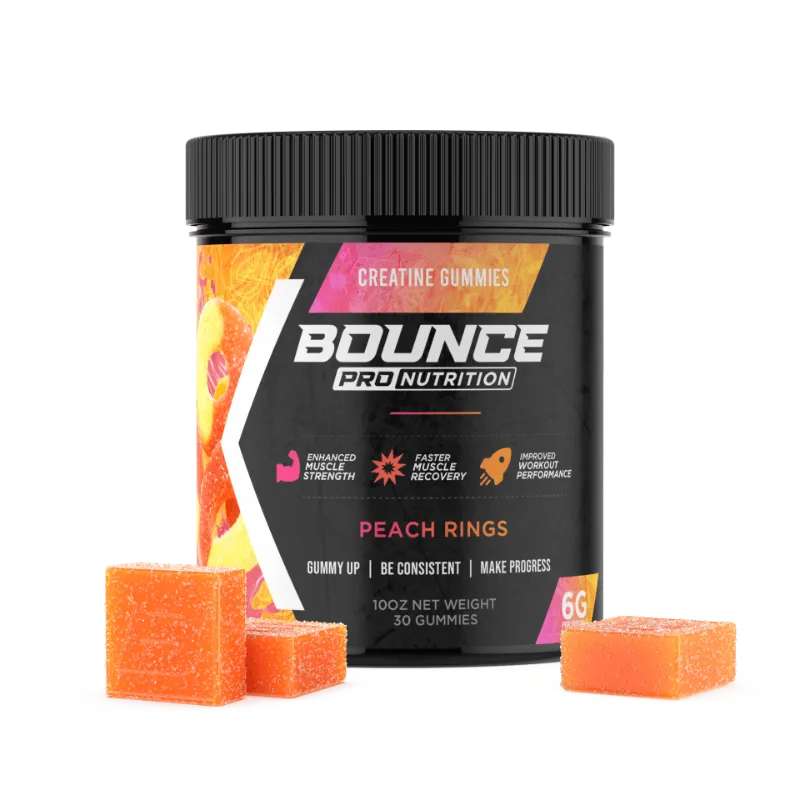 Peach creatine gummies