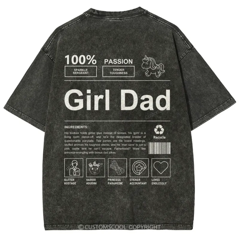 Customscool girl dad t shirt