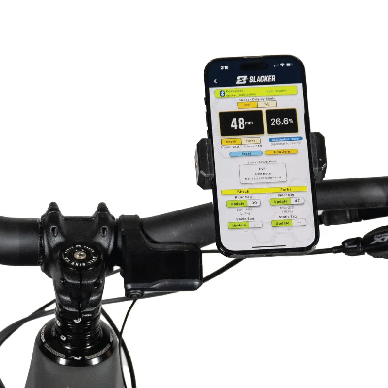 Slacker smartphone bar mount phone mount