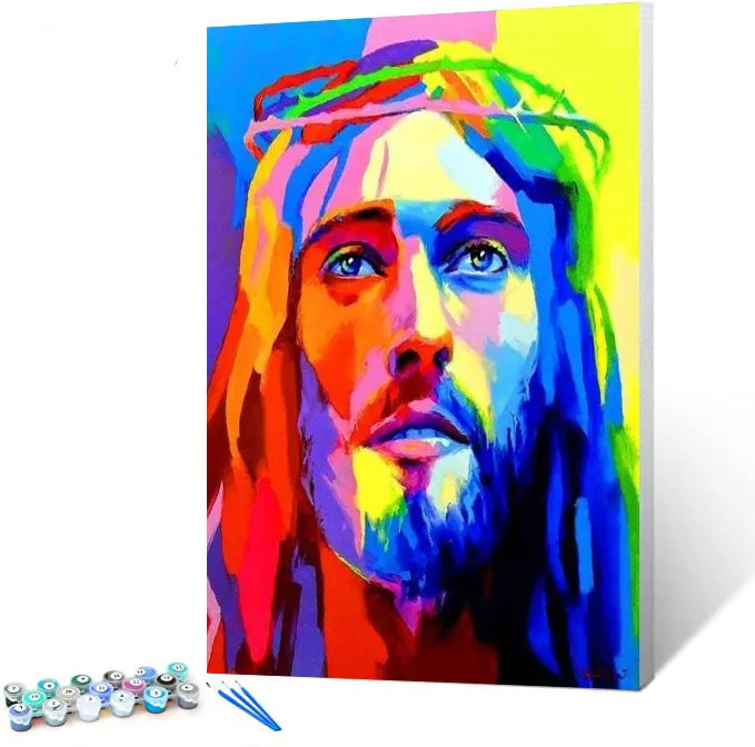 Maikoo Art jesus paint by number paint by number kit