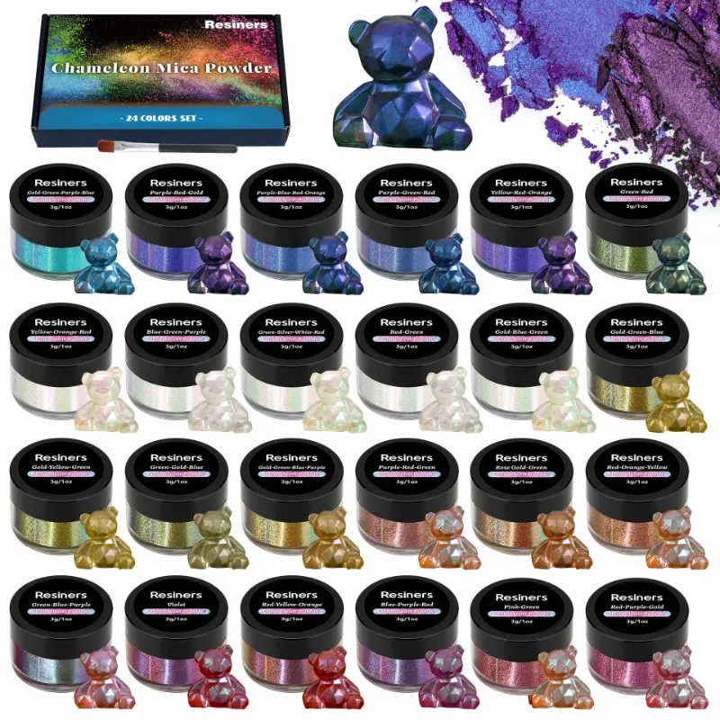 Resiners craft resin mica powder 30 colours pigment set