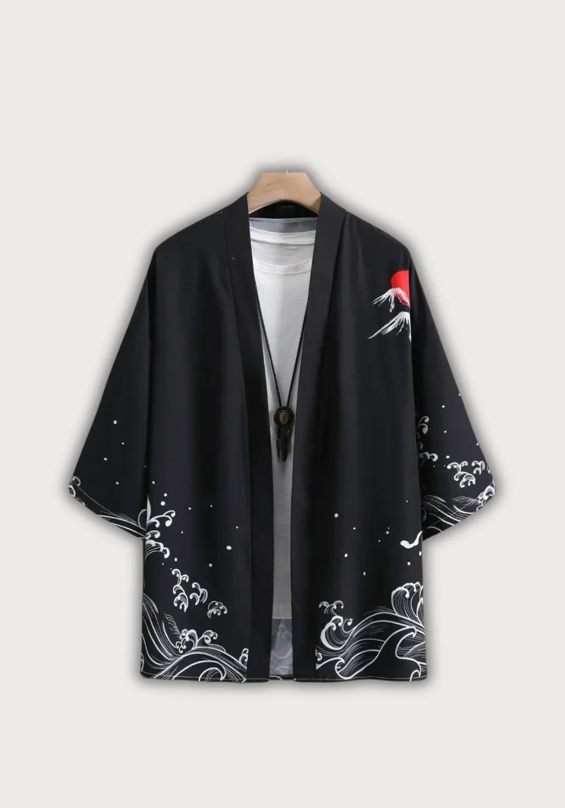 Traditional japanese kimono with classic pattern