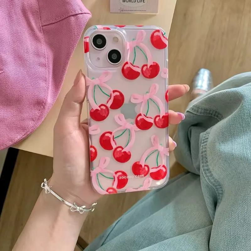 The Feelz pink and red phone case