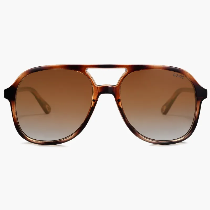 SOJOS VISION yellow sunglasses with bright frames