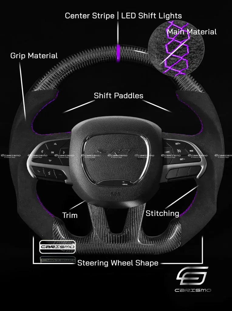 Carismo dom hand on steering wheel