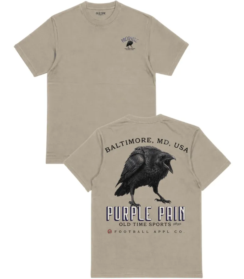 Old Time Sports purple pain t-shirt