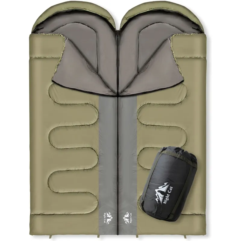 Night Cat Store 2 person sleeping bag for couples camping